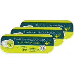 NC Filets De Maquereaux Citron-estragon Agidra les 3 unités de 0.18Kg