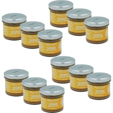 NC Lot 12x Sardinade Aux Citrons Confits Saveurs Estivales Pot 90g les 12 unités de 0.09Kg