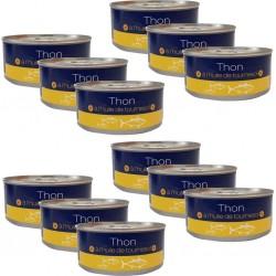 NC Lot 12x Thon Entier À L'huile De Tournesol Boîte 160g les 12 boîtes de 0.16Kg