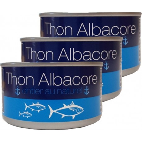 NC Thon Au Naturel Albacore Agidra les 3 boîtes de 0.19Kg