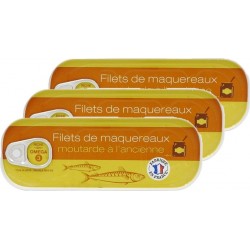 NC Filets De Maquereaux Moutarde Agidra les 3 unités de 0.17Kg