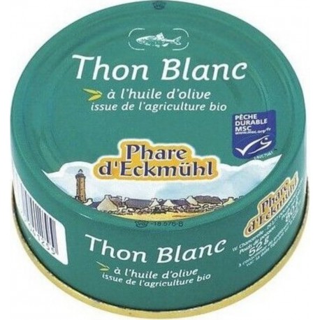 Thon Blanc Germon AL Huile D Olive 52g Phare D'eckmuhl