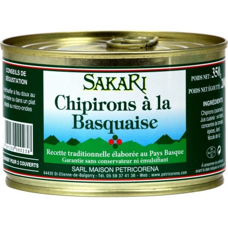 SAKARI Plat cuisiné Chipirons à la basquaise 200g net égoutté