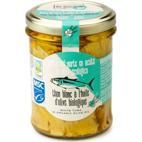 Thon Blanc Msc À L'huile D'olive Bio l'unité de 0.2Kg