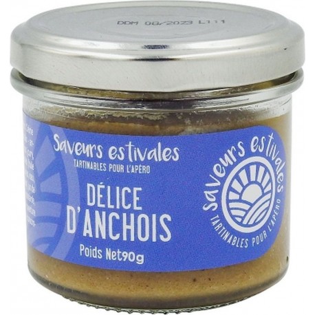 Délice D'anchois Saveurs Estivales Pot 90 G l'unité de 0.09Kg