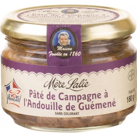 NC Pâté De Campagne À L'andouille De Guémené Mère Lalie l'unité de 0.18Kg