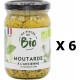 Lot 6x Moutarde À L'ancienne Au Vinaigre De Cidre Bio Ma Pincée Bio Pot 200g les 6 unités de 0.2Kg