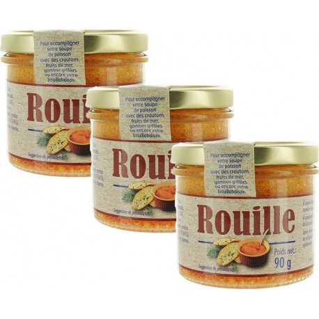 NC Lot 3x Rouille Bocal 90g les 3 bocaux de 0.09Kg