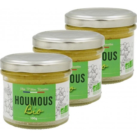 NC Houmous Bio Mes P'tites Recettes les 3 unités de 0.1Kg