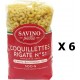 NC Lot 6x Pâtes Coquillettes Rigate N°51 Savino Pasta Paquet 500g les 6 unités de 0.5Kg