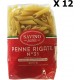 NC Lot 12x Pâtes Penne Rigate N°31 Savino Pasta Paquet 500g les 12 unités de 0.5Kg