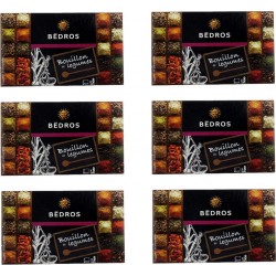 NC Lot 6x Bouillon De Légumes Bedros 8 Cubes Paquet 80g les 6 unités de 0.08Kg