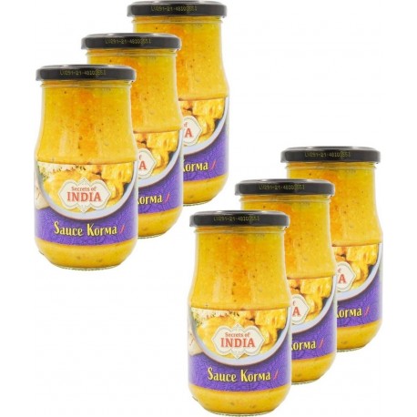 NC Sauce Korma Secrets Of India les 6 unités de 0.35Kg