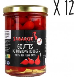 Sabarot Lot 12 X Gouttes Rouges 100g les 12 bocaux de 100g