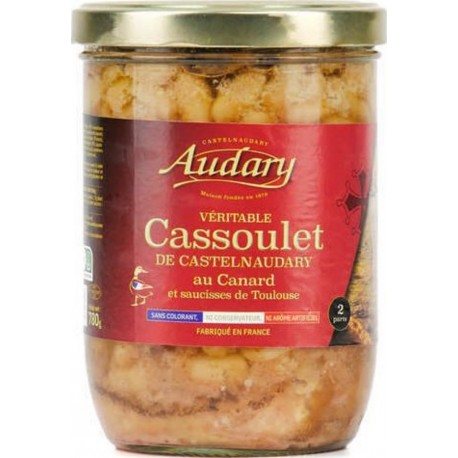 Canard Véritable Cassoulet De Castelnaudary Au Et Saucisses De Toulouse En Bocal Pot De 780g (2 Parts)