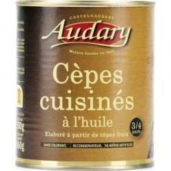 NC Cèpes Frais Cuisinés À L'huile Boîte De 500g (3/4 Parts)