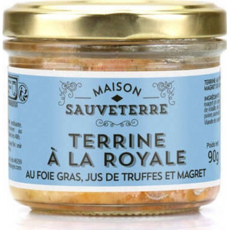 Terrine À La Royale Au Foie Gras, Jus De Truffe Et Magret Pot De 90g