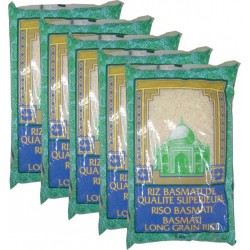 NC Riz Long Basmati De Qualité Supérieure Marque Pigino Sac De 5Kg 5 Sacs De 5Kg les 5 sacs de 25000g