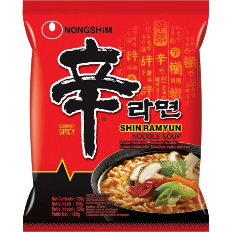 NC Nouilles Instantanées Coréennes Shin Ramyun Pimentées 120g/sachet 20 Sachets les 20 sacs de 2400g