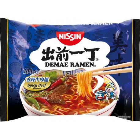 NC Soupe De Nouilles Instantanées En Sachet Saveur Boeuf Épicé 100g Demae Ramen Marque les 20 sacs de 0g