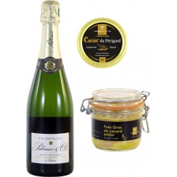 Coffret De Luxe Caviar, Foie Gras, Champagne Jemangefrancais.com