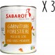 Sabarot Lot X3 Garniture Forestière Conserve 455g les 3 boîtes de 455g