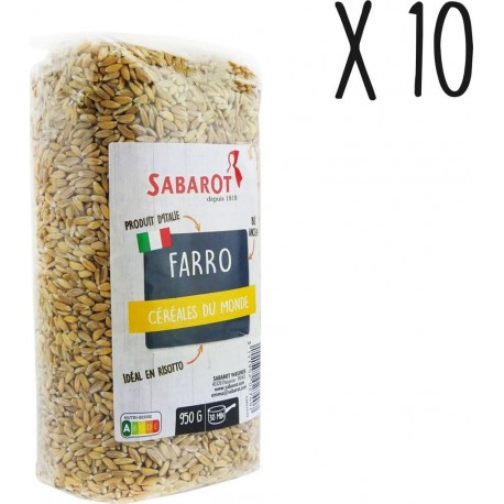 Sabarot Lot X10 Farro Sachet 950g les 10 sachets de 950g