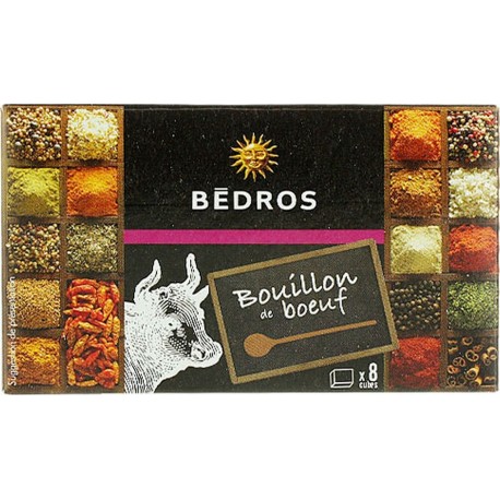 NC Bouillon De Boeuf Bedros 8 Cubes Paquet 80g l'unité de 0.08Kg