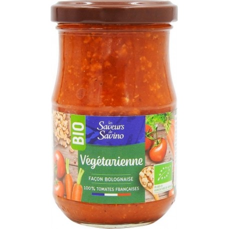 NC Sauce Végétarienne Façon Bolognaise Bio Les Saveurs De Savino l'unité de 0.2Kg