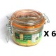 Canard Lot 6x Foie Gras De Entier Du Sud Ouest Igp La Ferme Du Puntoun Bocal 120g les 6 bocaux de 0.12Kg