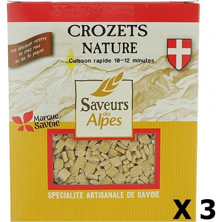 NC Lot 3x Crozets Nature Saveurs Des Alpes Boîte 400g les 3 boîtes de 0.4Kg