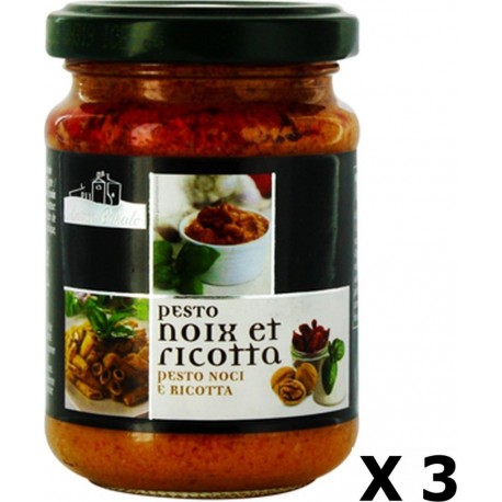 NC Lot 3x Pesto Noix Et Ricotta Antico Casale Pot 130g les 3 unités de 0.13Kg