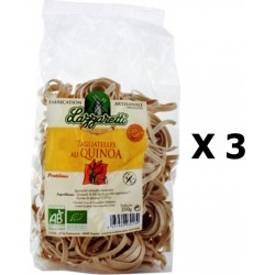 NC Lot 3x Pâtes Tagliatelle Quinoa Bio Lazzaretti Paquet 250g les 3 unités de 0.25Kg