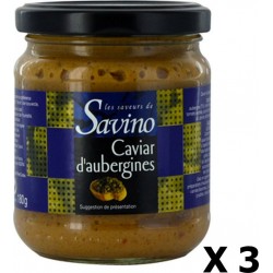 NC Lot 3x Caviar D'aubergines Les Saveurs De Savino Pot 180g les 3 unités de 0.18Kg