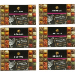 NC Lot 6x Bouillon De Volaille Bedros 8 Cubes Paquet 80g les 6 unités de 0.08Kg