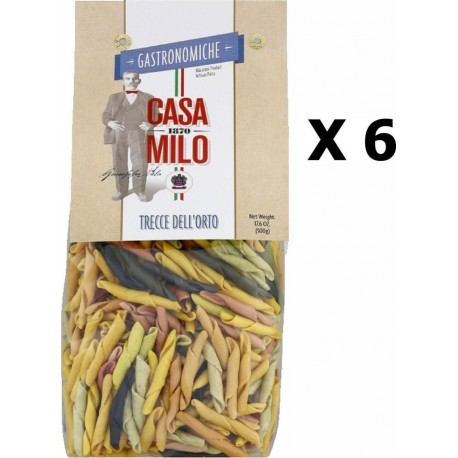 NC Lot 6x Pâte Trecce Dell'orto Italie Casa Milo Paquet 500g les 6 unités de 0.5Kg