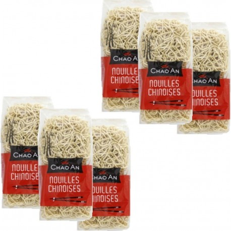 NC Lot 6x Nouilles Chinoises Sèches Instantanée Chao'an Sachet 400g les 6 unités de 0.4Kg