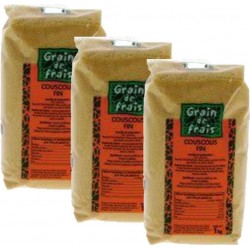 NC Lot 3x Couscous Fin Grain De Frais Paquet 1Kg les 3 unités de 1.0Kg