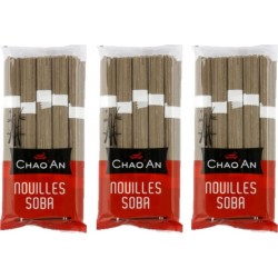 NC Lot 3x Nouilles Soba Chao'an Paquet 500g les 3 unités de 0.5Kg