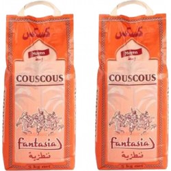 NC Lot 2x Couscous Moyen Fantasia Sac 5Kg les 2 unités de 5.0Kg