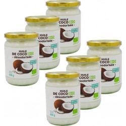 NC Huile De Coco Désodorisée Bio Agidra les 6 unités de 0.46Kg