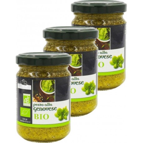 NC Sauce Pesto Genovese Bio Agidra les 3 unités de 0.14Kg