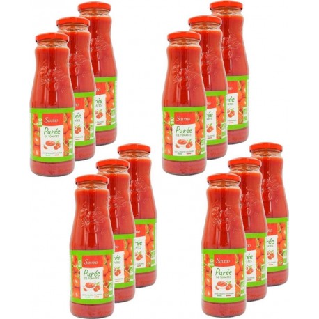 NC Purée De Tomates Bio Savino les 12 bouteilles de 0.7Kg