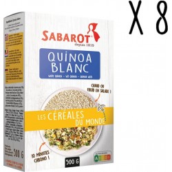 Sabarot Lot X8 Quinoa Blanc Étui 500g les 8 paquets de 500g