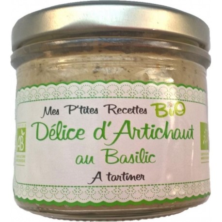 NC Tartinable Bio Artichaut Basilic Mes P'tites Recettes Pot 100g l'unité de 0.1Kg