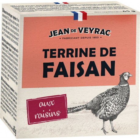 Terrine De Faisan Aux Raisins 65g la piéce de 65g