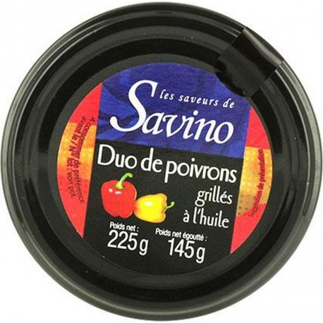 NC Duo De Poivrons Grillés À L'huile Les Saveurs De Savino l'unité de 0.23Kg