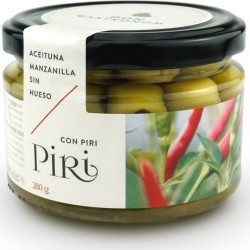 NC Olives Manzanilla Vertes Farcies Au Piment l'unité de 0.28Kg