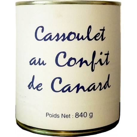 Canard Cassoulet Au Confit De Canard, Boite 840g 840g