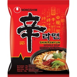 NC Nouilles Instantanées Coréennes Shin Ramyun Pimentées 120g/sachet les 40 sacs de 4800g